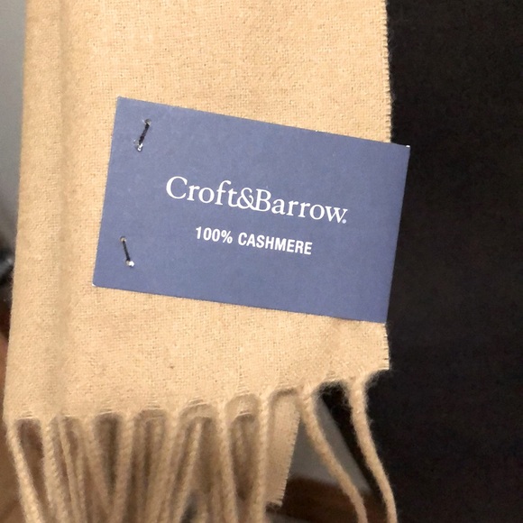 Croft & Barrow Tan Cashmere Scarf - Picture 4 of 6